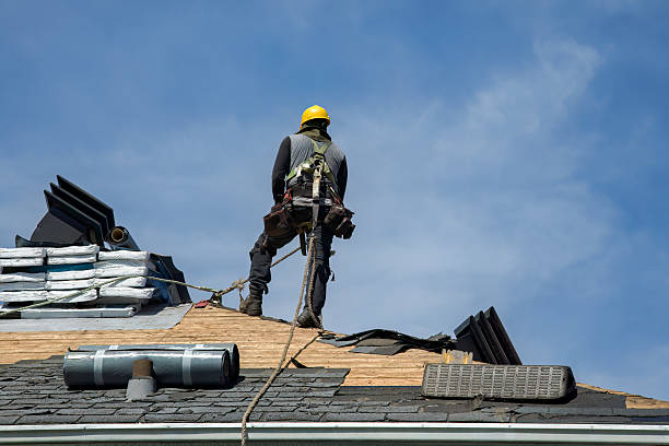 Professional Gutter Installation technician working in Milledgeville, GA